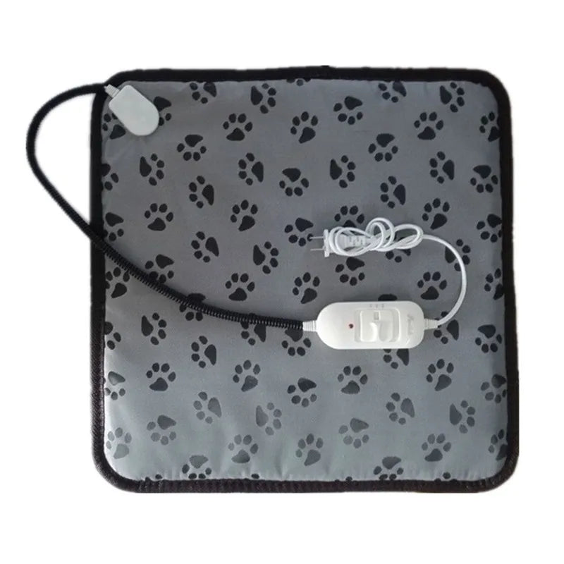 Adjustable Heating Pad Blanket Dog Cat Puppy Mat Bed Pet Electric Warmer Pad Power-off Protection Waterproof Bite-resistant Wire