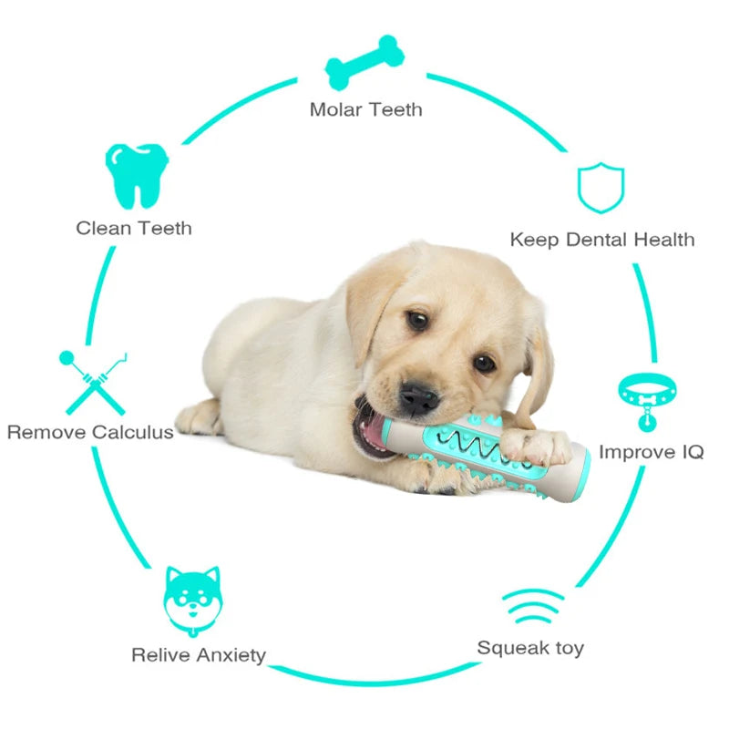 Dog Molar Toothbrush Toys Chew Cleaning Teeth Safe Puppy Dental Care Soft Pet Cleaning Toy Supplies Dog Toothbrush Chew Food Toy