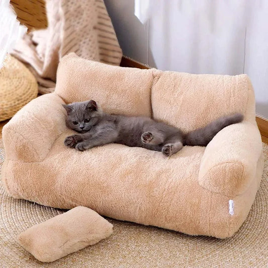 Luxury Cat Bed Sofa Winter Warm Cat Nest Pet Bed for Small Medium Dogs Cats Comfortable