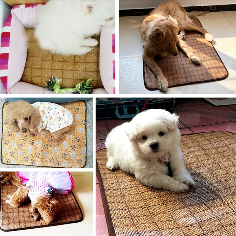 Dog Cooling Mat Summer Pad Pet Mat Bed for Dogs Cat Blanket Sofa