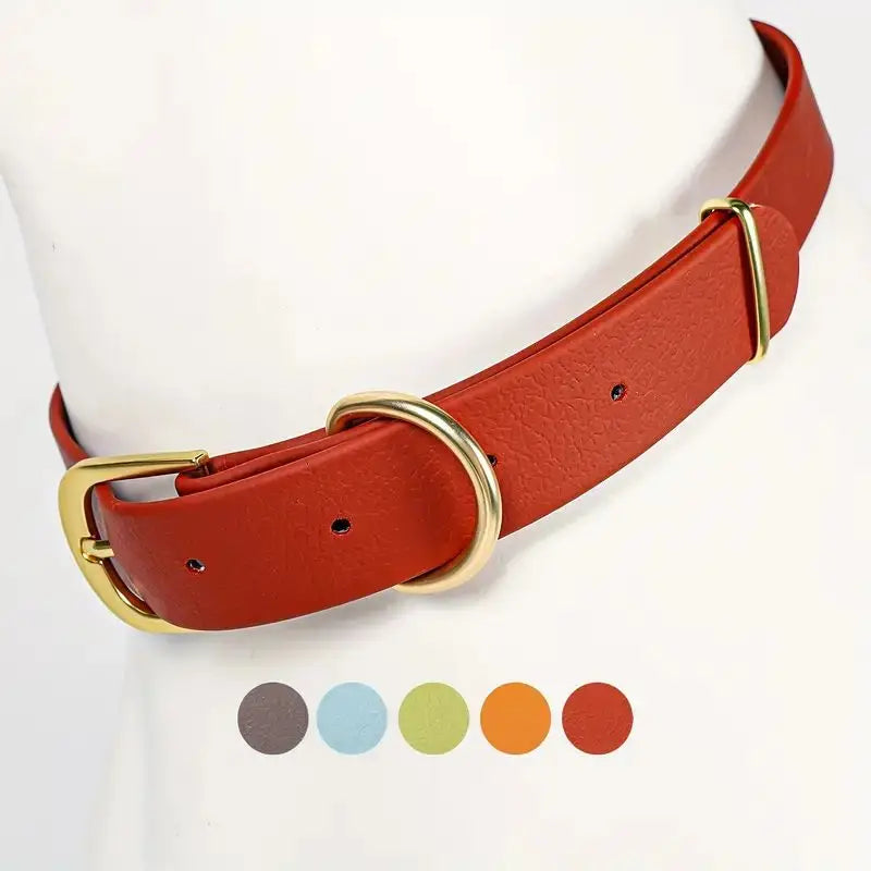 Dog Collar PVC Pet Collar Waterproof Dog Cat Collar Anti Dirty Easy Clean Collars For Small Medium Large Dogs Pet Accessories