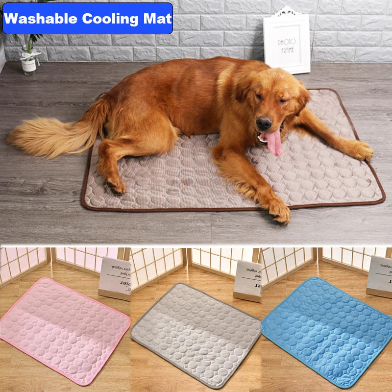 Dog Cooling Mat Summer Pad Pet Mat Bed for Dogs Cat Blanket Sofa