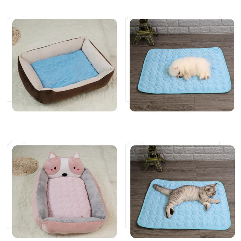 Dog Cooling Mat Summer Pad Pet Mat Bed for Dogs Cat Blanket Sofa