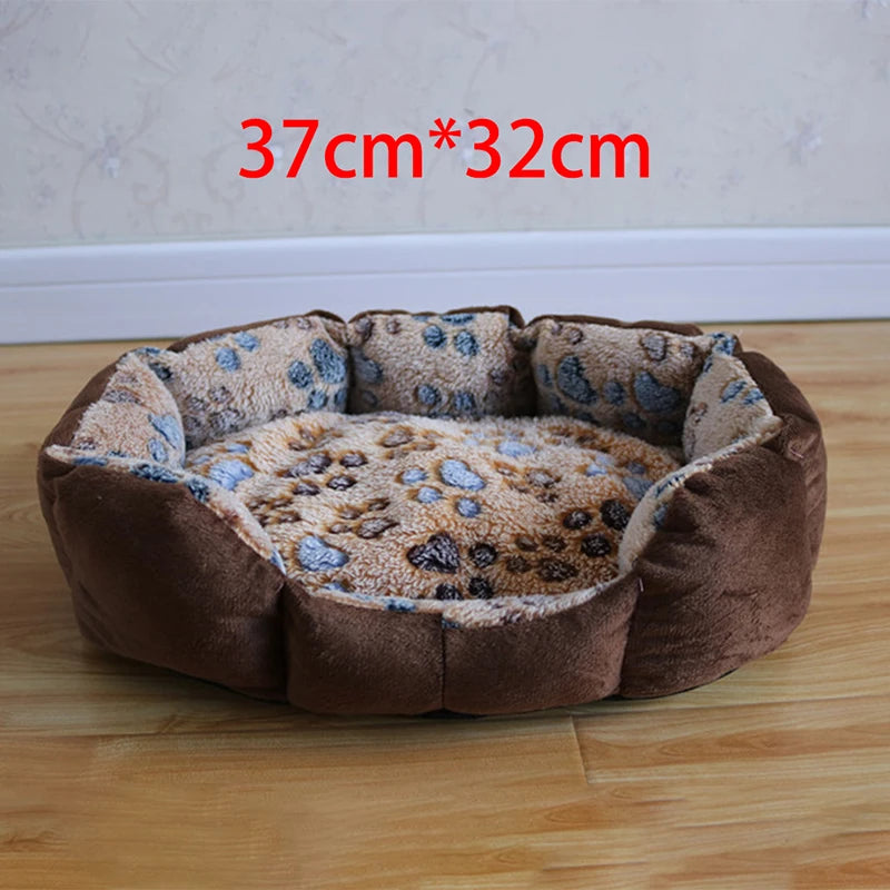 Pet Dog Bed Sofa Plush Mats Dogs Basket Supplies For Large Medium Small House Cat Bed Pet Products 37x32cm